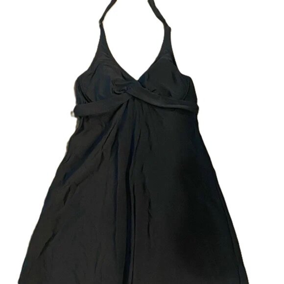 Athleta Dresses & Skirts - Athleta Black Halter Swim Dress